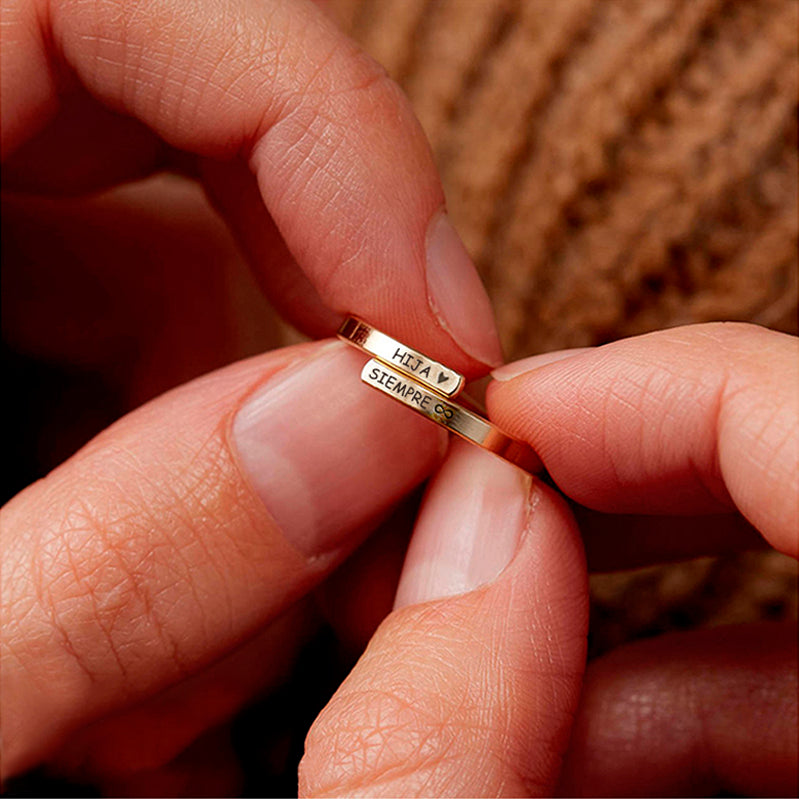 Anillo “Hija ❤ Siempre ∞”  + HOY OTRO GRATIS (2X1)