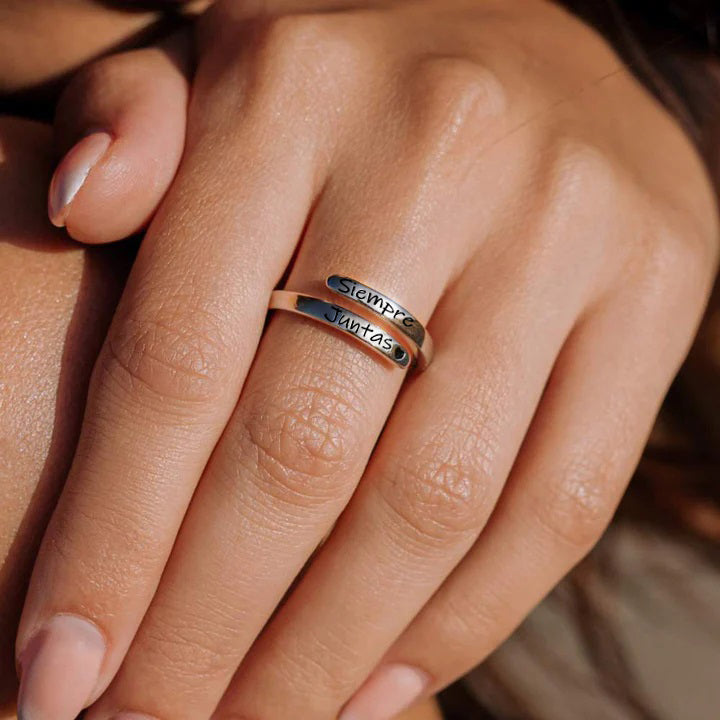 Anillo `Siempre juntas´ (2X1) - Tamaño ajustable