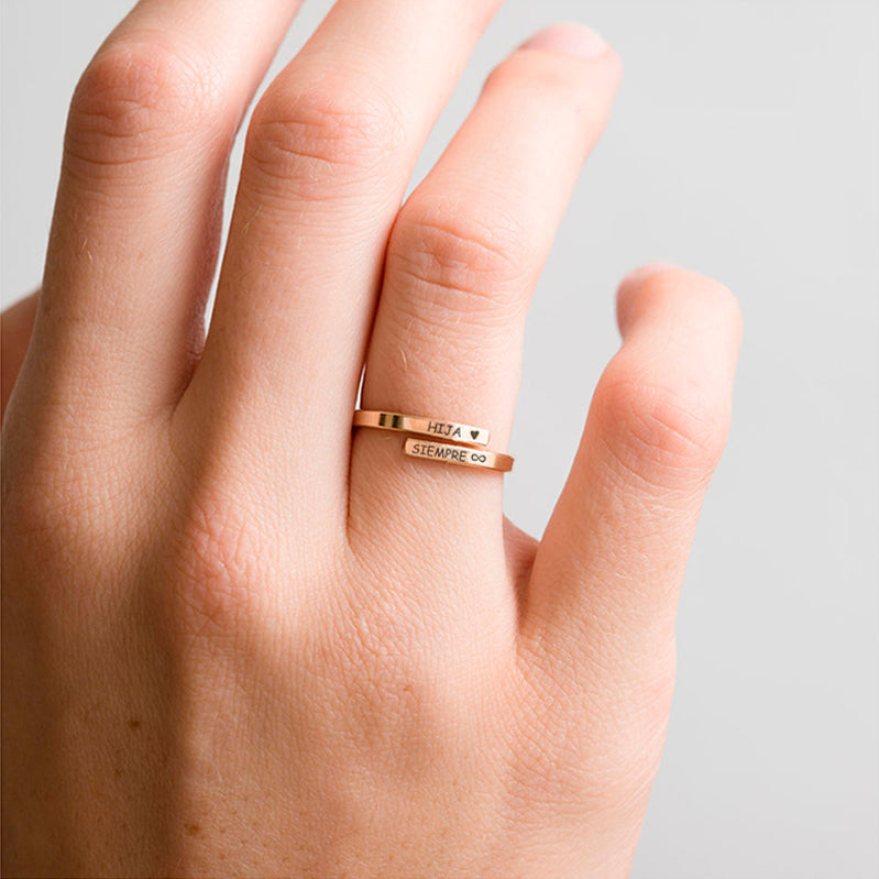 Anillo `Hija ❤ Siempre ∞´  + HOY OTRO GRATIS (2X1)