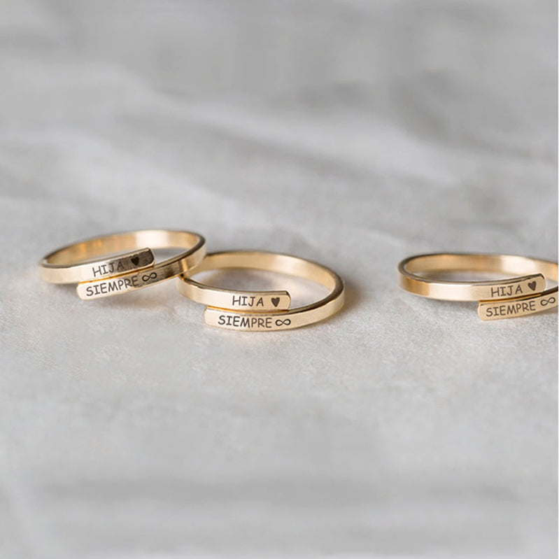 Anillo `Hija ❤ Siempre ∞´  + HOY OTRO GRATIS (2X1)