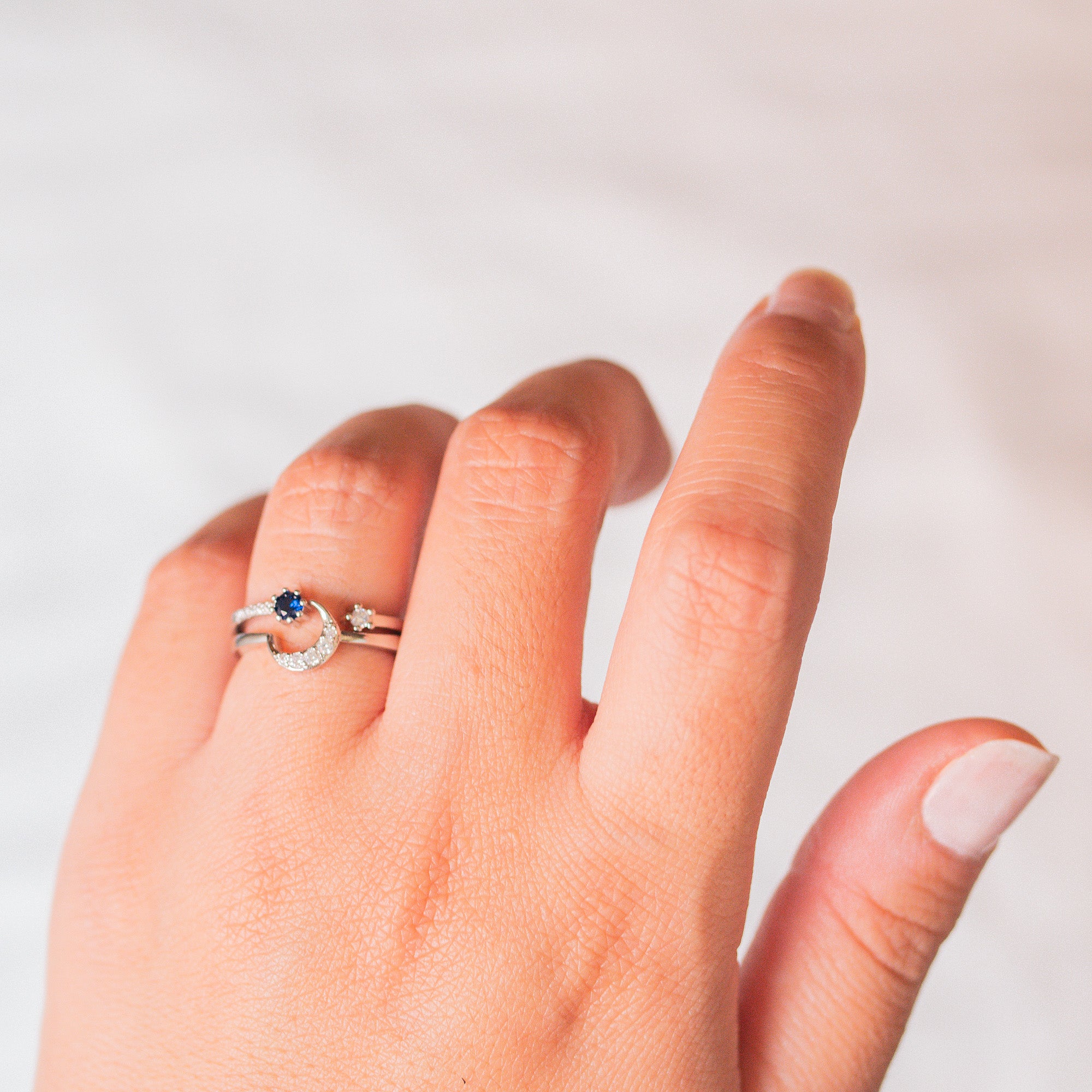 Anillos "Luna y Estrella" + TARJETA de REGALO