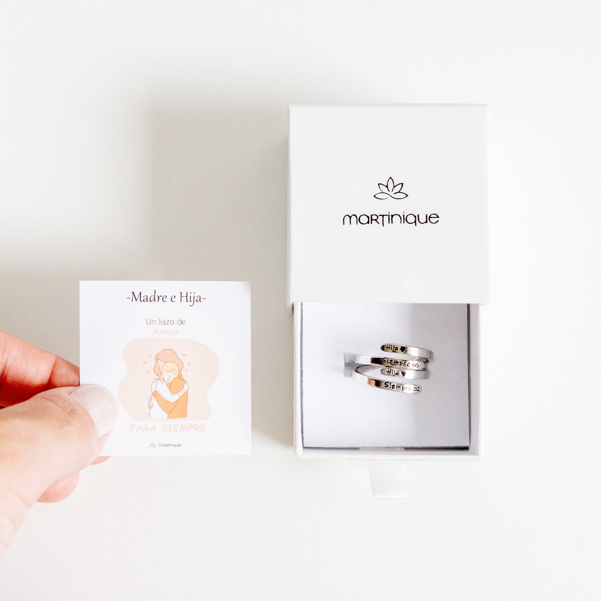 Anillo “Hija ❤ Siempre ∞”  + OTRO ANILLO GRATIS (2X1)
