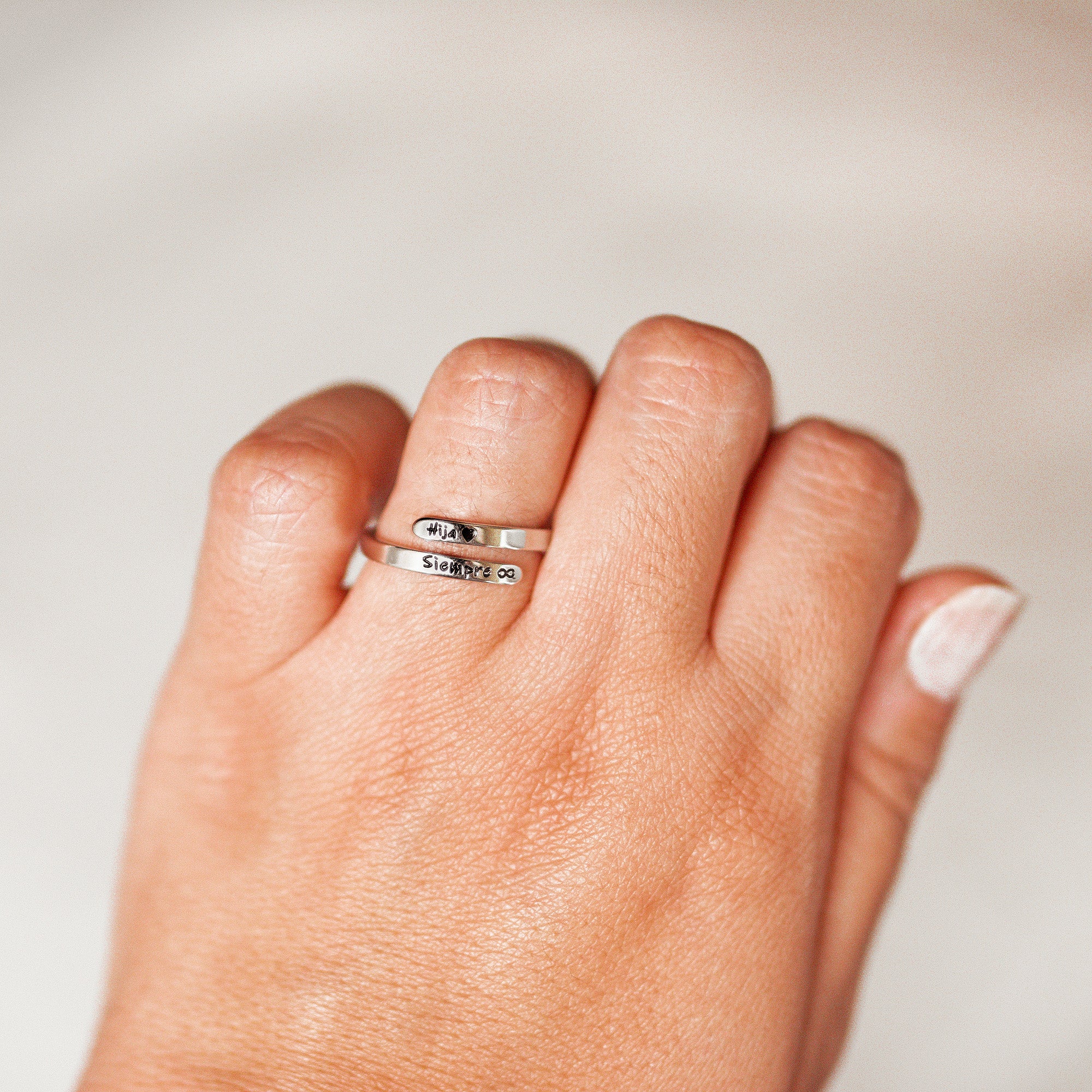 Anillo “Hija ❤ Siempre ∞”  + OTRO ANILLO GRATIS (2X1)