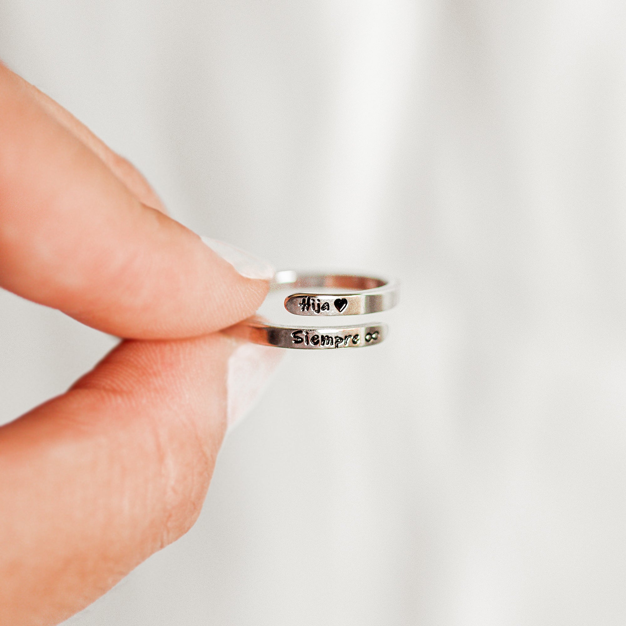 OFERTA SET 4 anillos 2 Hija Siempre 2 Siempre juntos hijo