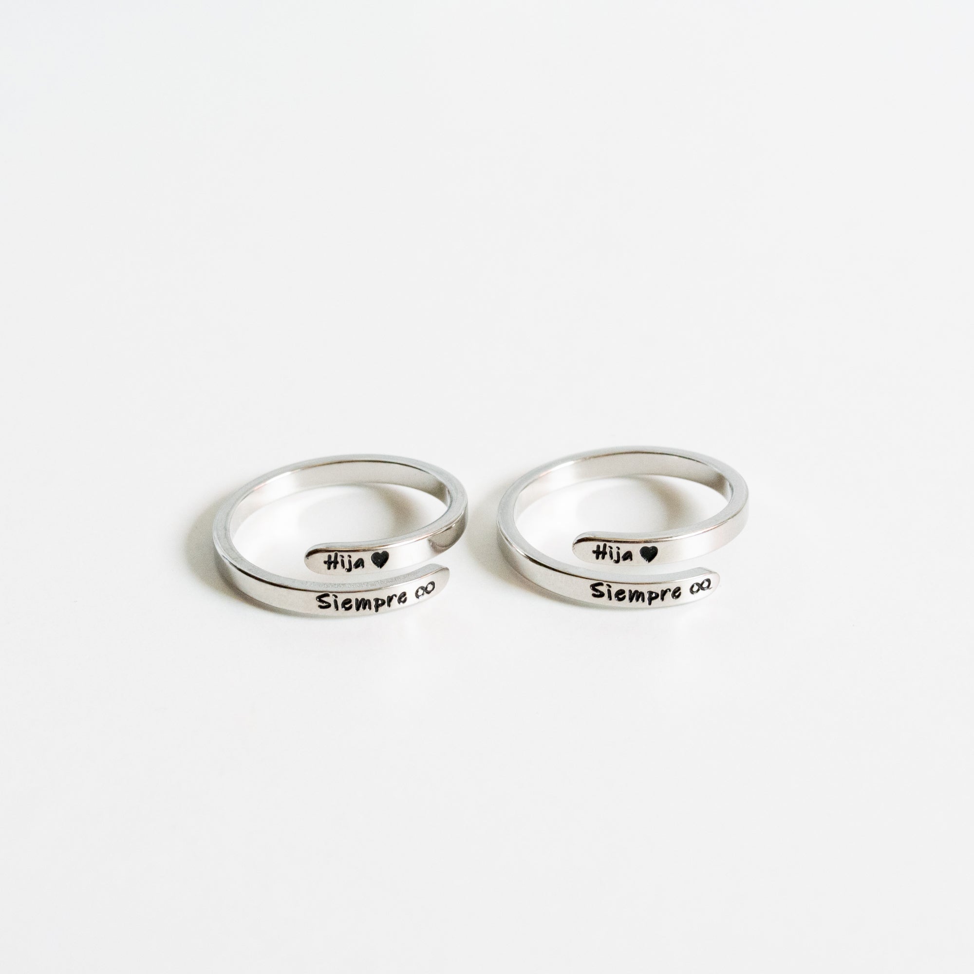 Anillo “Hija ❤ Siempre ∞”  + OTRO ANILLO GRATIS (2X1)