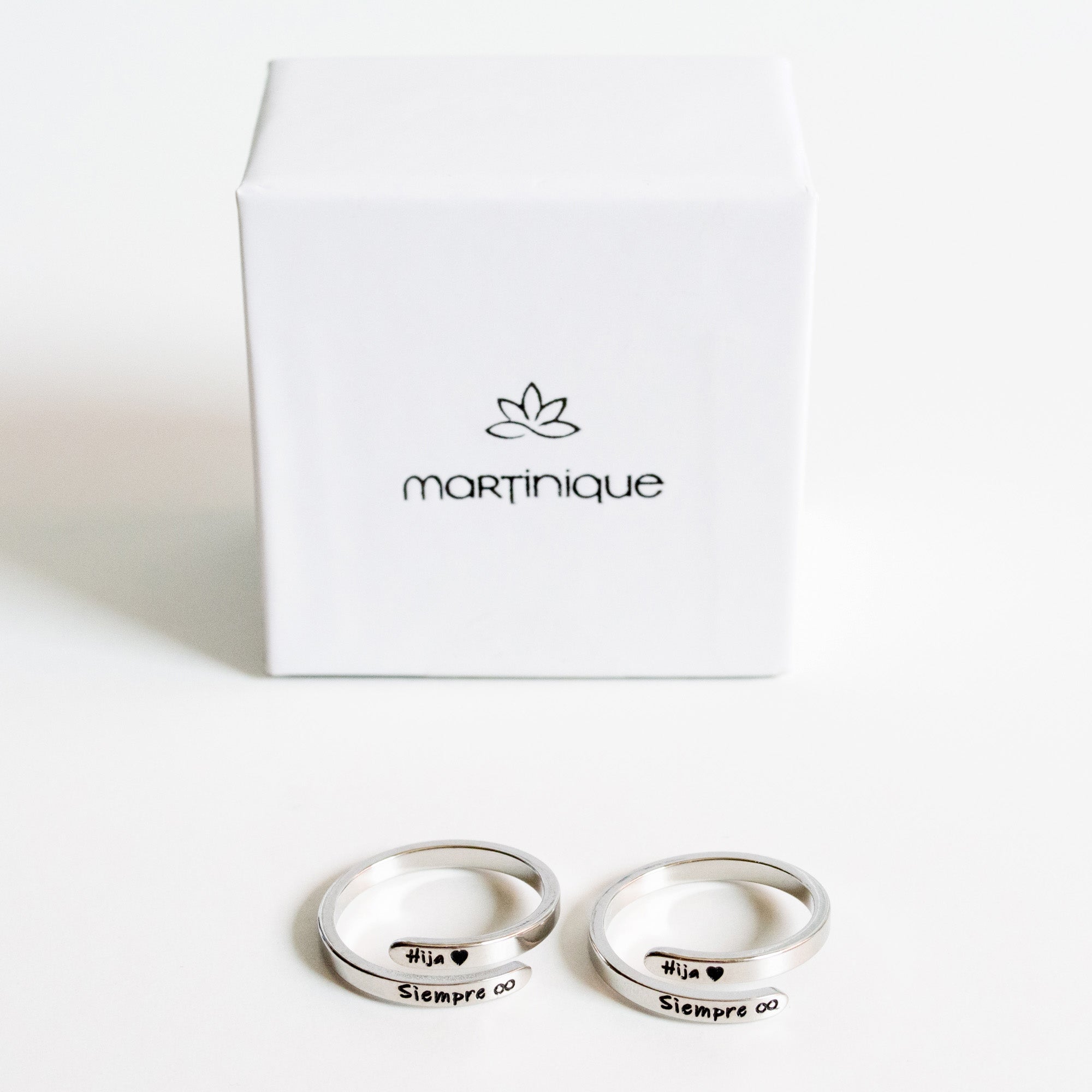 Anillo “Hija ❤ Siempre ∞”  + OTRO ANILLO GRATIS (2X1)