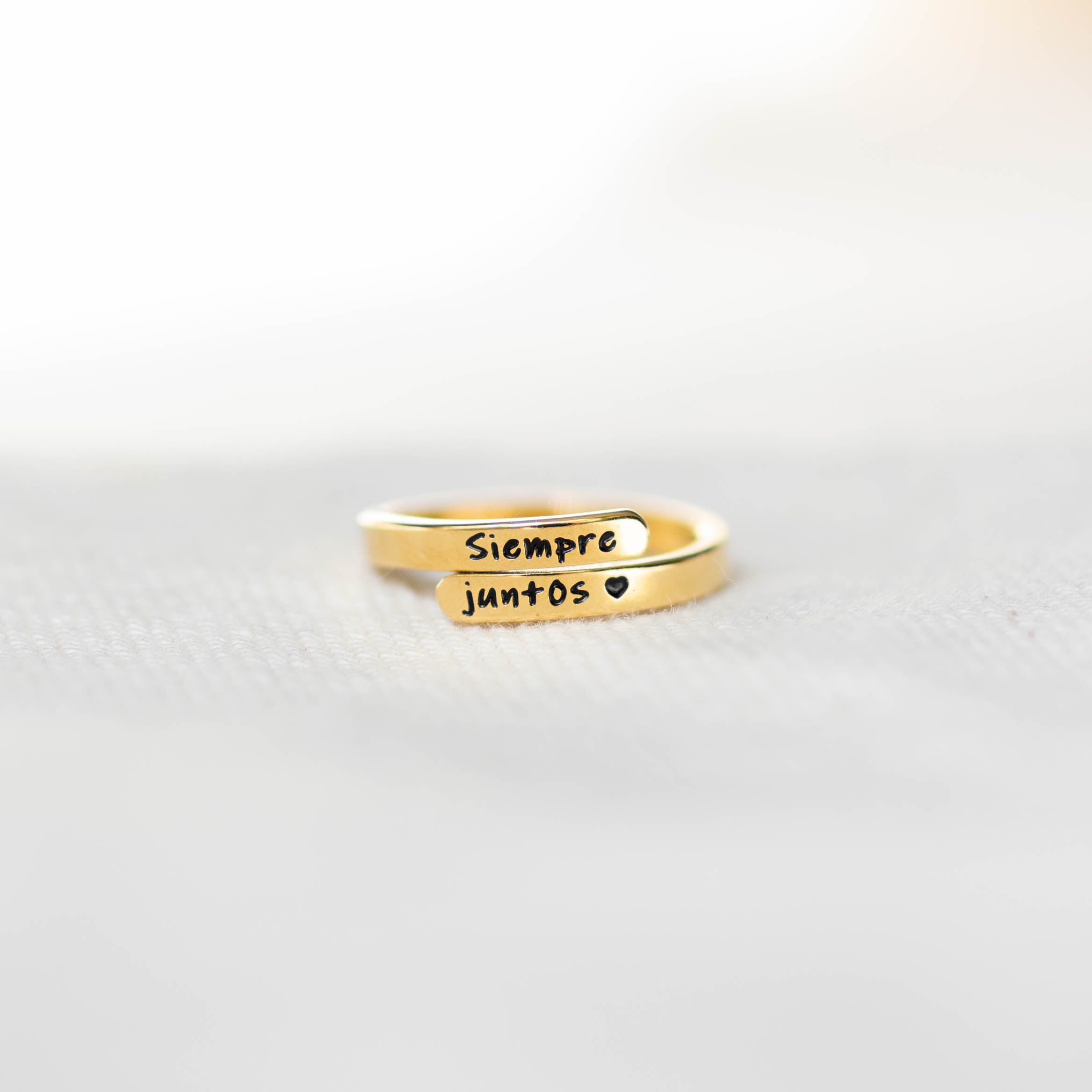 2 Anillos Siempre Juntos + Pulsera Love + Tarjeta de Regalo