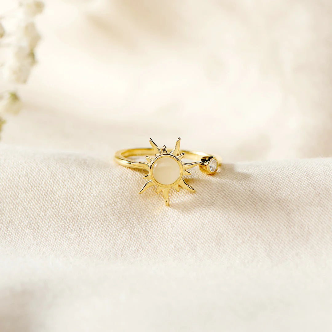 Anillo "Sunset" de Sol Giratorio (2X1) + TARJETA de REGALO