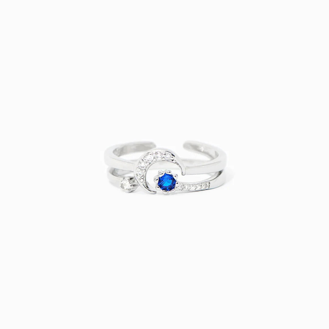 Anillos "Luna y Estrella" + TARJETA de REGALO