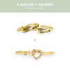 2 Anillos Siempre Juntos + Pulsera Love 💖 + Tarjetas de Regalo 🎁