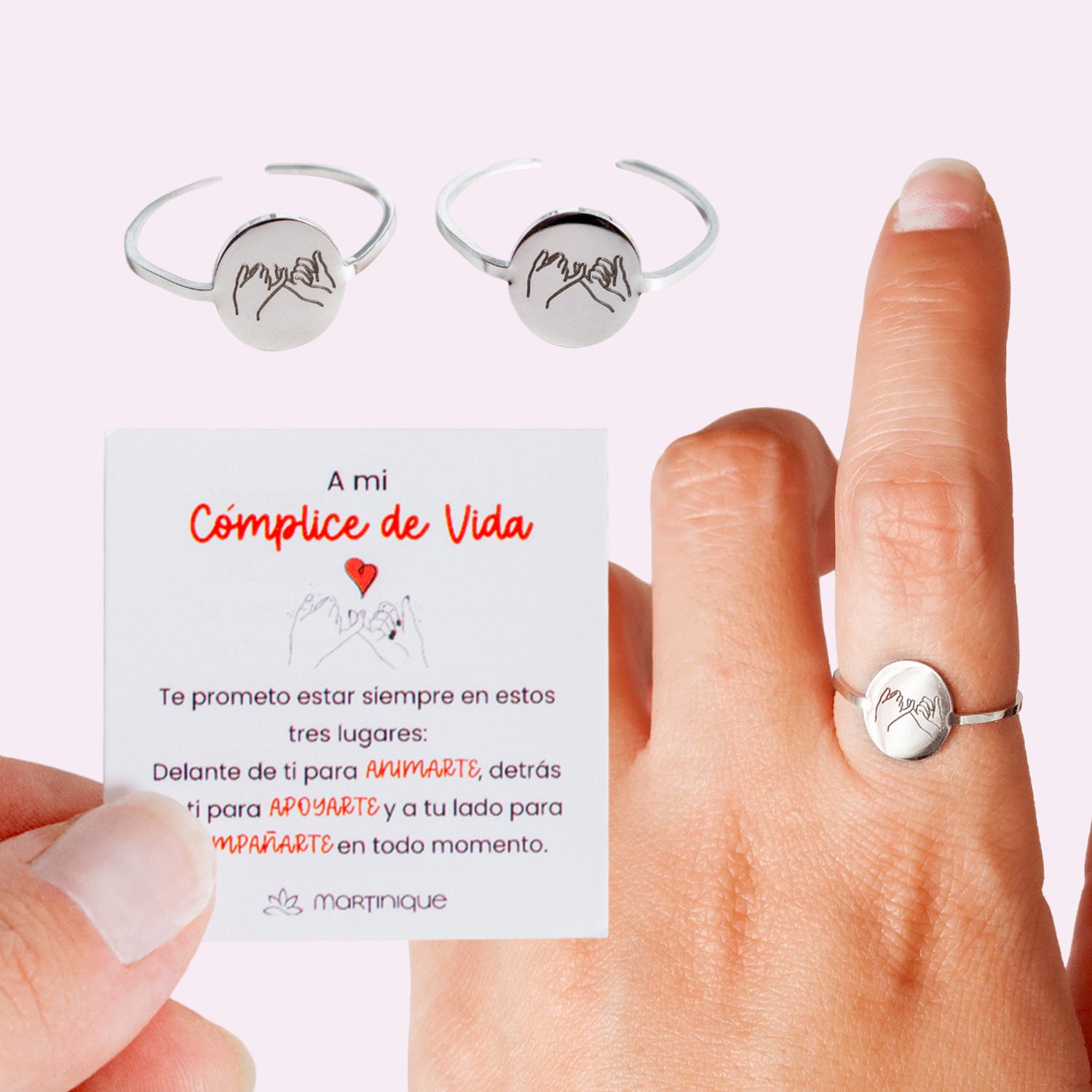 ANILLO "CÓMPLICE" (2X1) + TARJETA DE REGALO