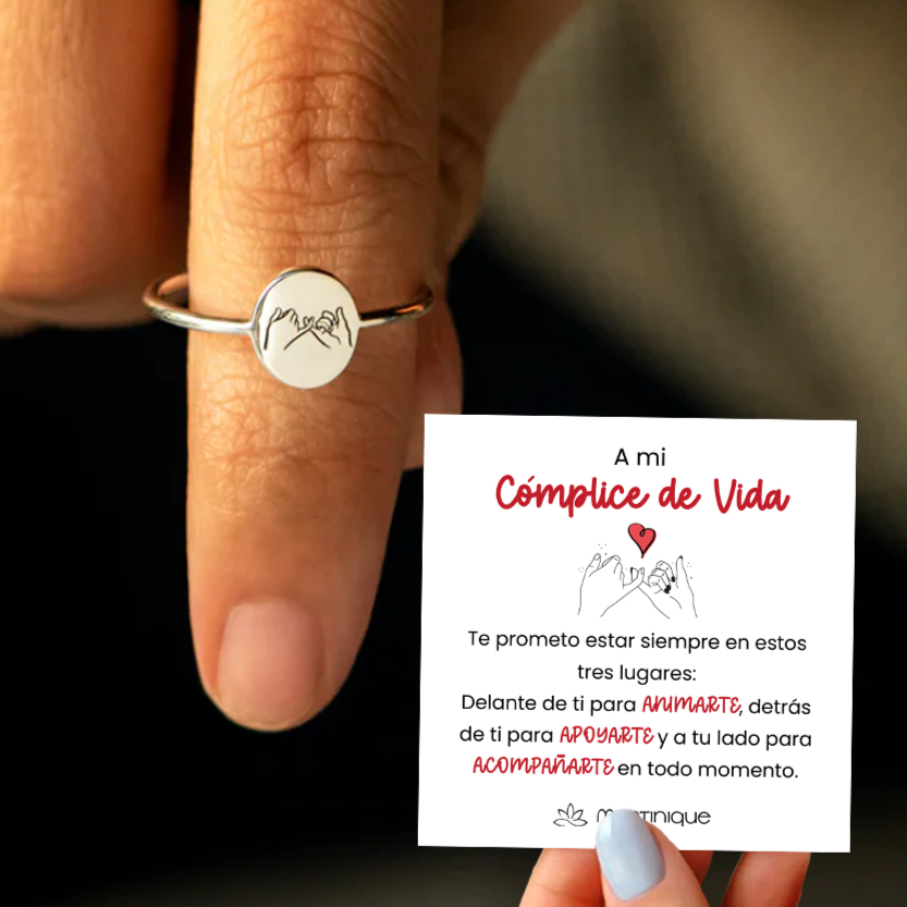 ANILLO "CÓMPLICE" (2X1) + TARJETA DE REGALO