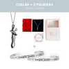 2 polseres + Collar Abraçada Amorosa + Targetes de regal 🎁 - Sempre Juntes 💖