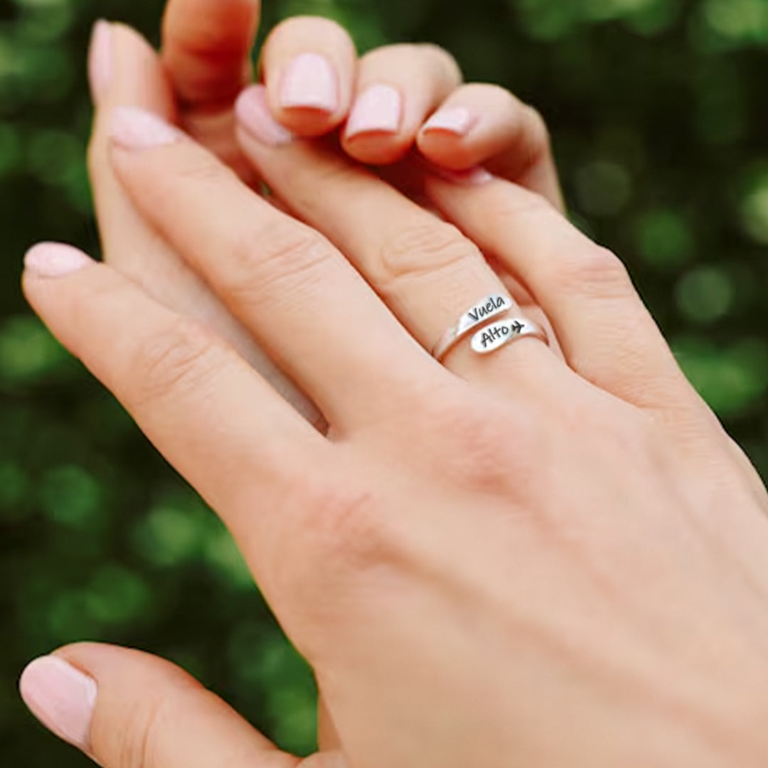 Anillo "VUELA ALTO" (2X1) + Tarjeta de REGALO